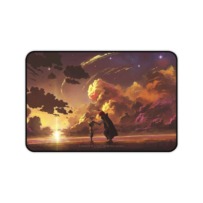 Sunset Sky Lovers Desk Mat | Romantic Cloudscape Mouse Pad