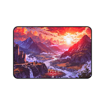 Sunset Mountain Landscape Desk Mat | Scenic Castle Valley Mousepad