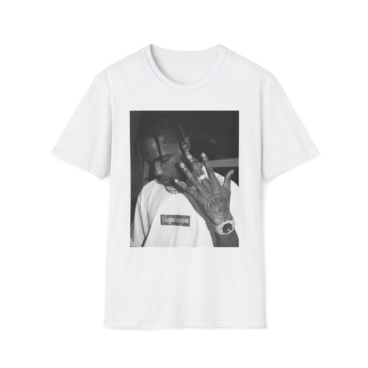 Travis Unisex Softstyle T-Shirt, Trendy Tee, Stylish Shirt, Minimalist Top, Cool Graphic Tee, Urban Wear