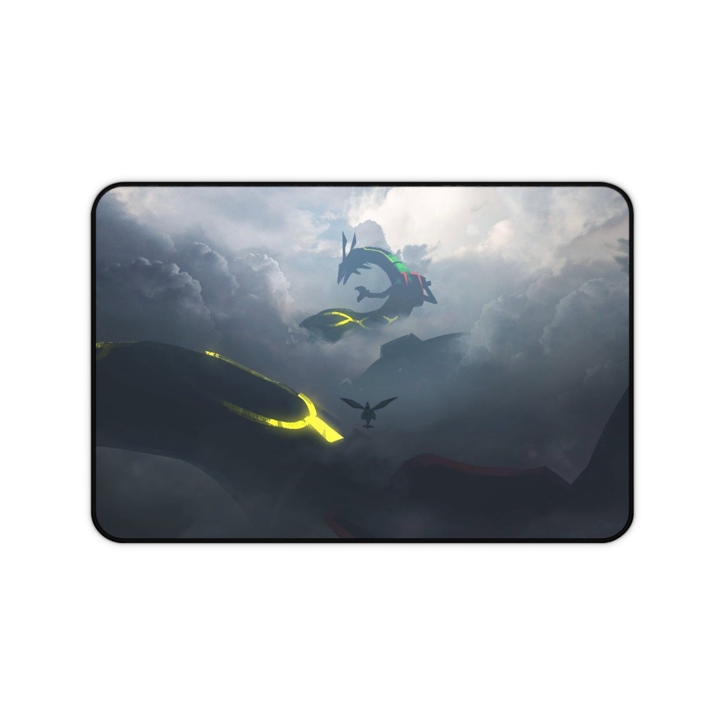 Rayquaza Desk Mat | Fantasy Cloudscape, Dark Atmospheric Gaming Mousepad