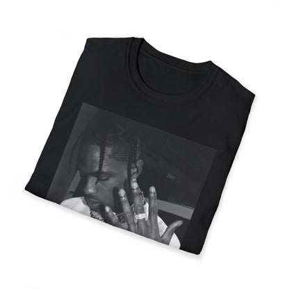 Travis Unisex Softstyle T-Shirt, Trendy Tee, Stylish Shirt, Minimalist Top, Cool Graphic Tee, Urban Wear