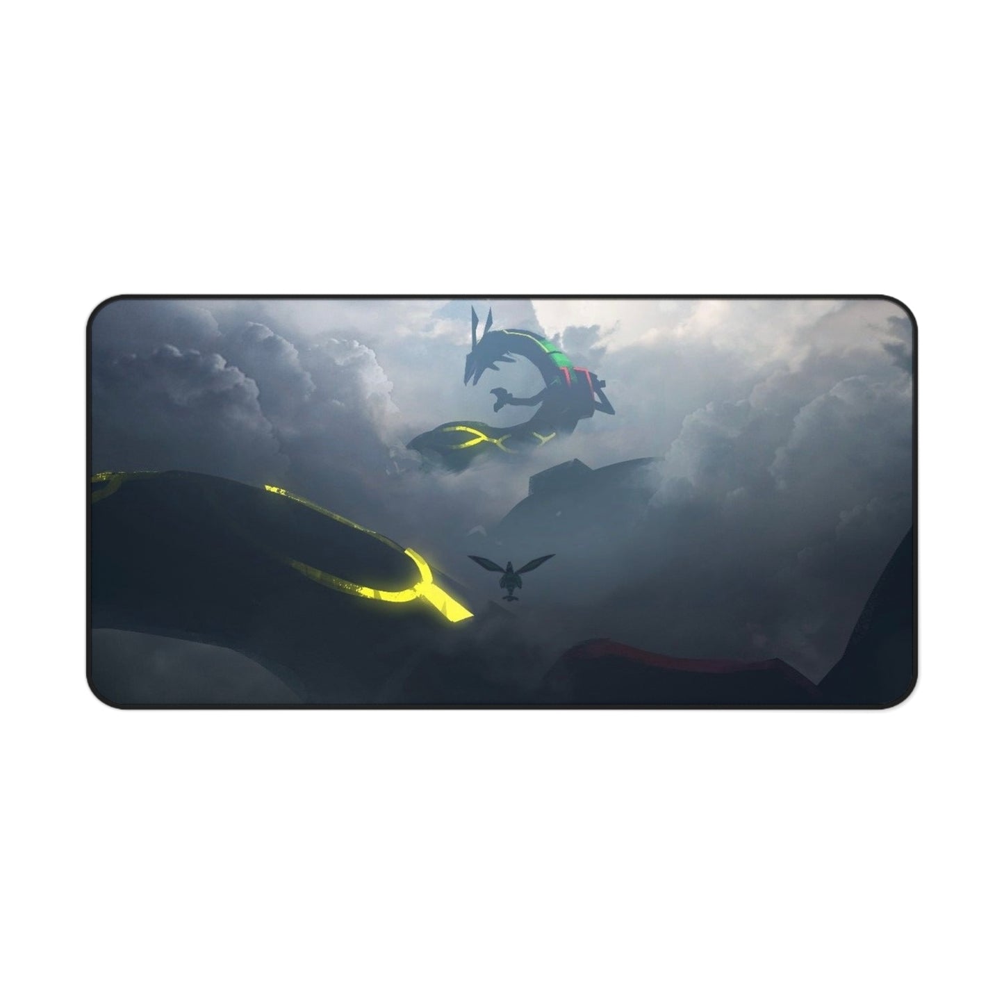 Storm Dragons Desk Mat | Fantasy Cloudscape, Dark Atmospheric Gaming Mousepad