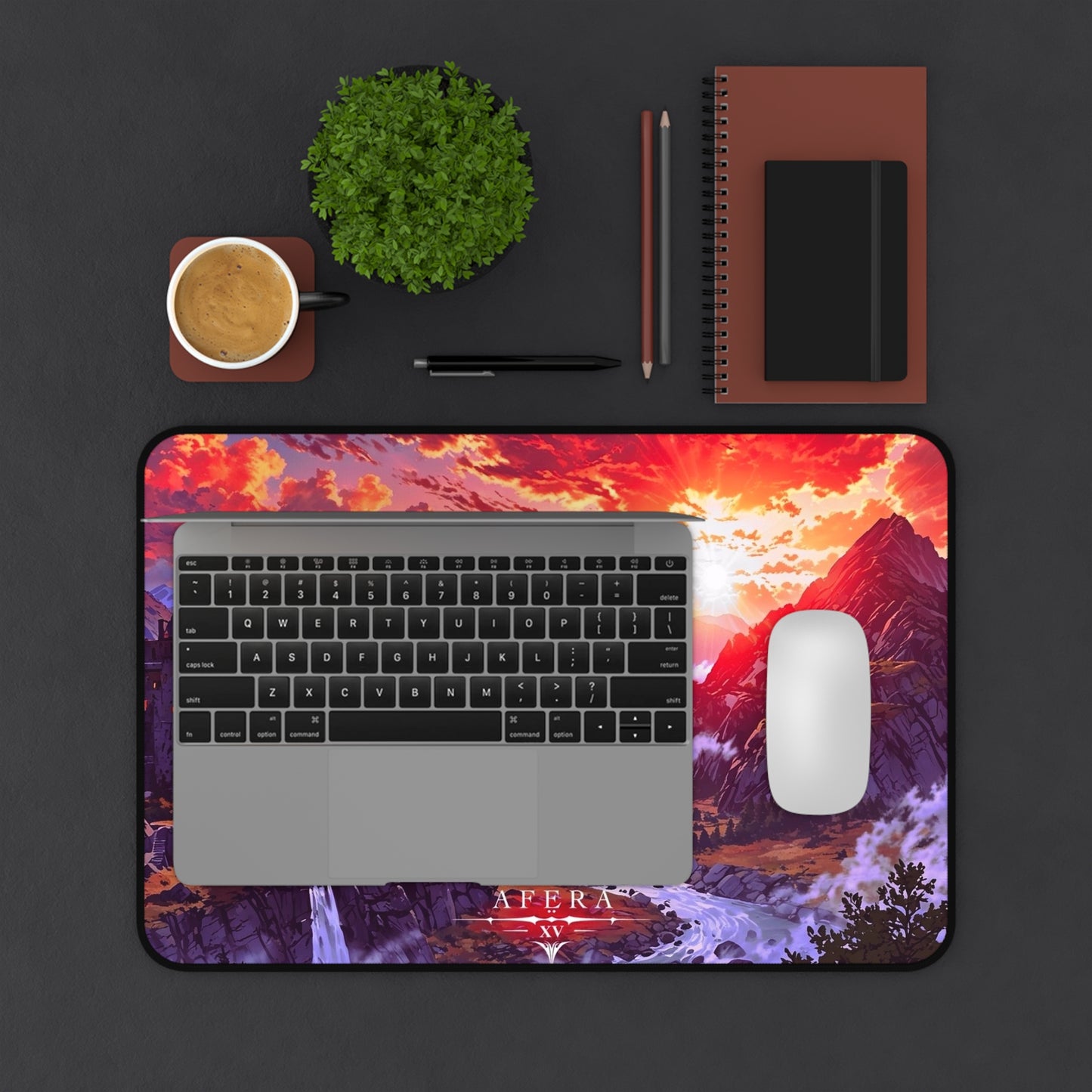 Sunset Mountain Landscape Desk Mat | Scenic Castle Valley Mousepad