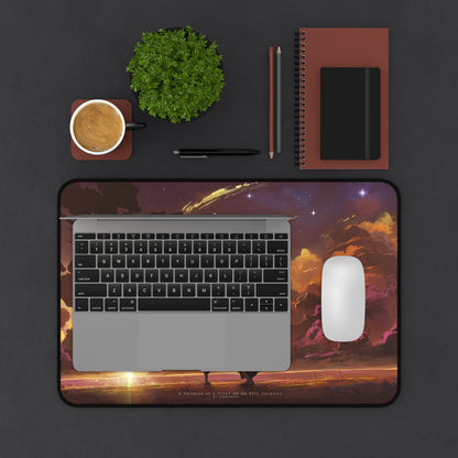 Sunset Sky Lovers Desk Mat | Romantic Cloudscape Mouse Pad
