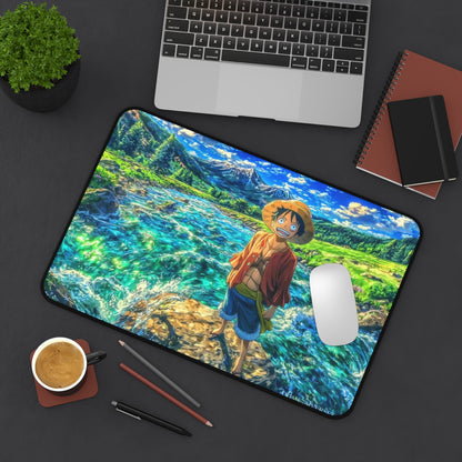 Straw Hat Pirate at River Desk Mat | Anime Landscape Mousepad