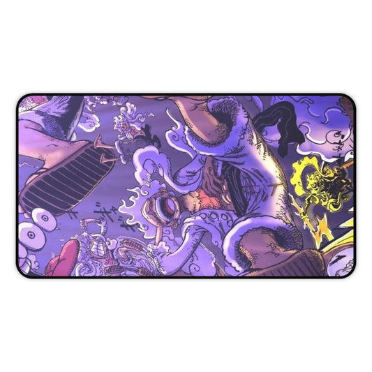 Octopus Kraken Illustration Desk Mat | Purple Nautical Sea Monster Mousepad