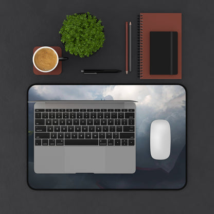 Rayquaza Desk Mat | Fantasy Cloudscape, Dark Atmospheric Gaming Mousepad