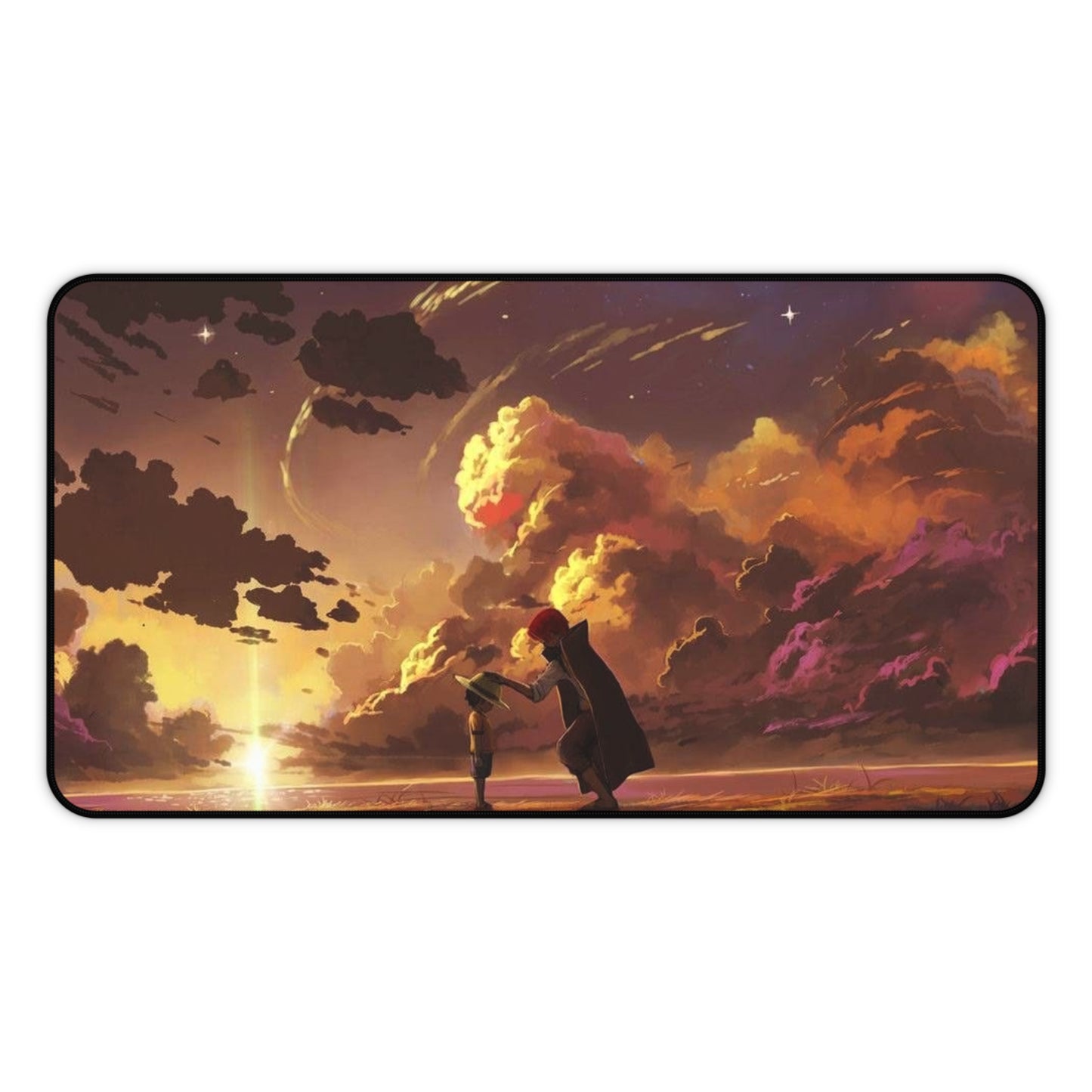 Sunset Sky Lovers Desk Mat | Romantic Cloudscape Mouse Pad