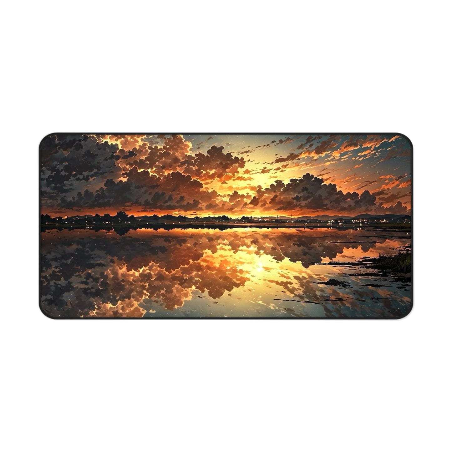 Sunset Reflection Desk Mat | Ocean Sky Landscape Mousepad