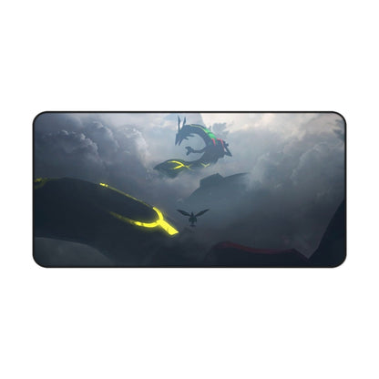 Rayquaza Desk Mat | Fantasy Cloudscape, Dark Atmospheric Gaming Mousepad