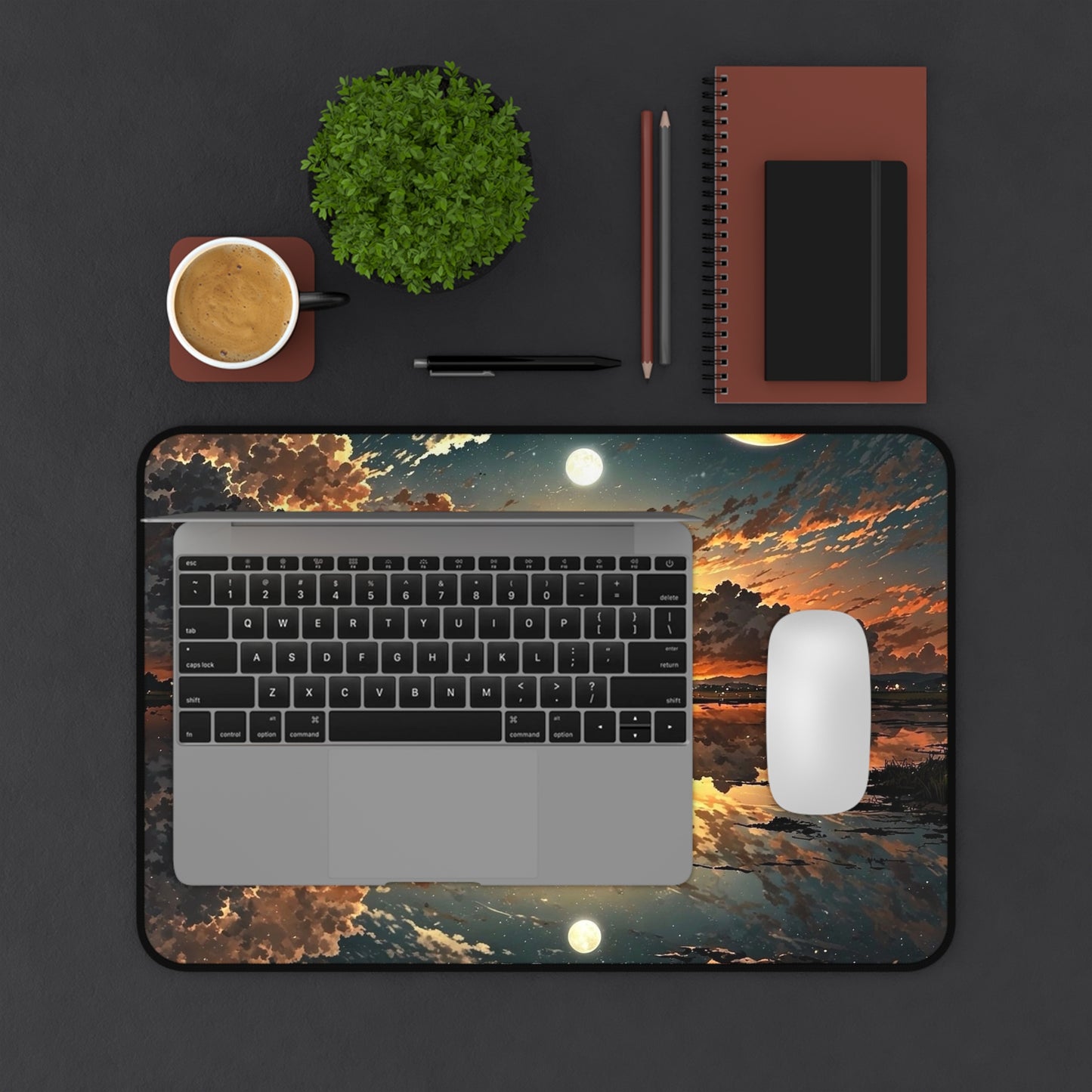 Sunset Reflection Desk Mat | Ocean Sky Landscape Mousepad