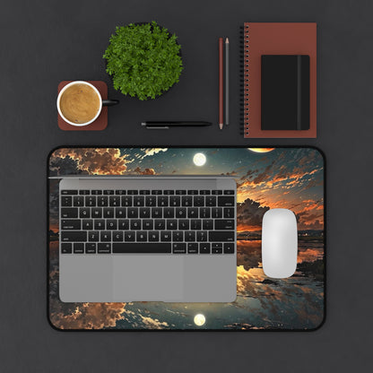 Sunset Reflection Desk Mat | Ocean Sky Landscape Mousepad