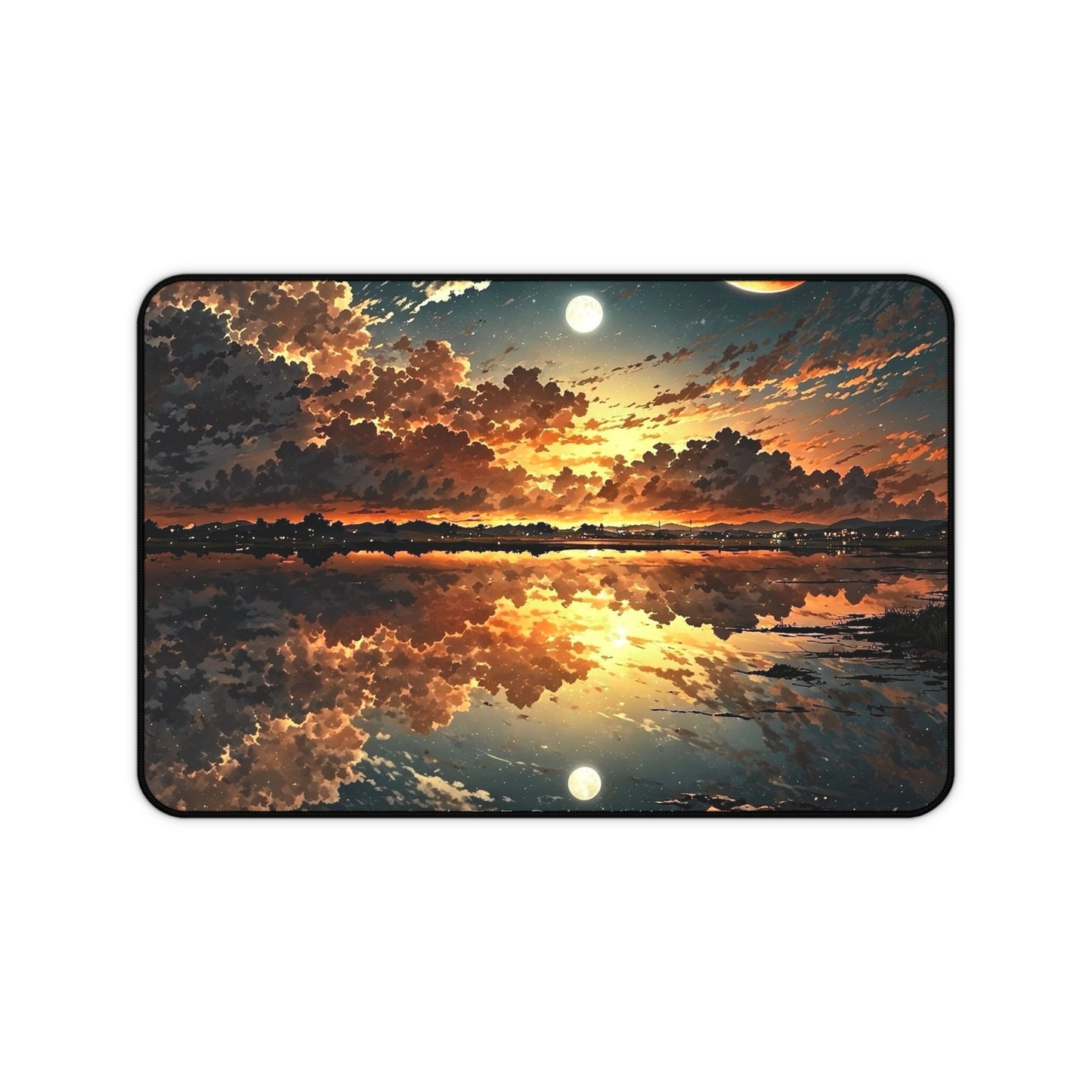 Sunset Reflection Desk Mat | Ocean Sky Landscape Mousepad