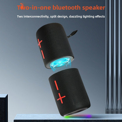 Portable Magnetic Bluetooth Speaker with LED Light