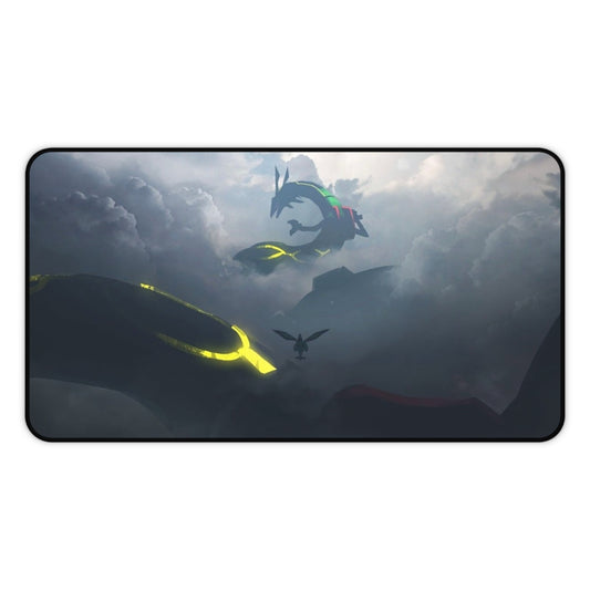 Storm Dragons Desk Mat | Fantasy Cloudscape, Dark Atmospheric Gaming Mousepad