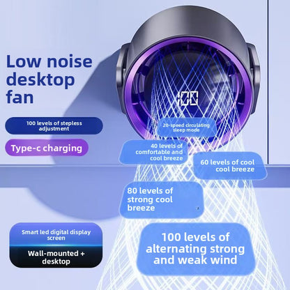 Mini USB Desktop Fan with Clip